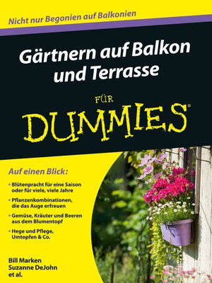 cover image of G&auml;rtnern auf Balkon und Terrasse f&uuml;r Dummies